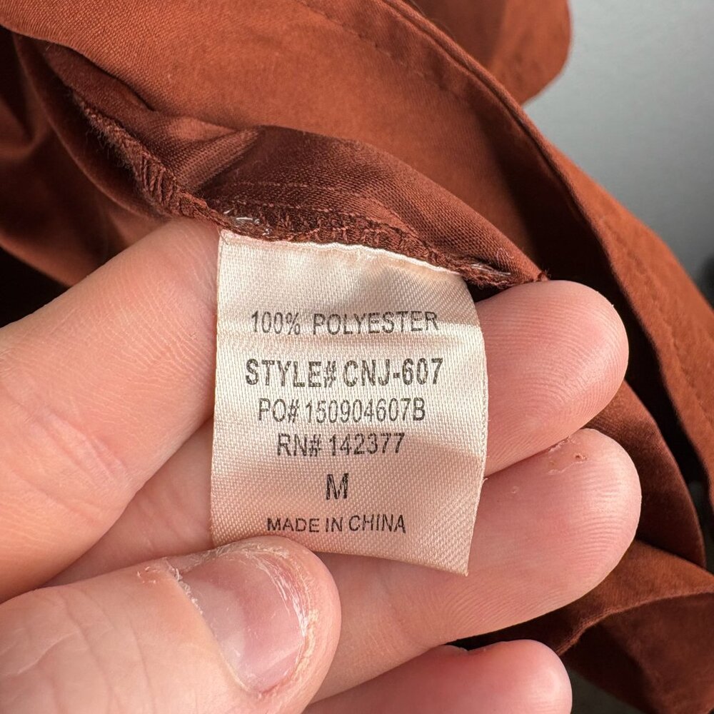 May & July Burnt Orange Waist Cinch Jacket - Picture 6 of 7